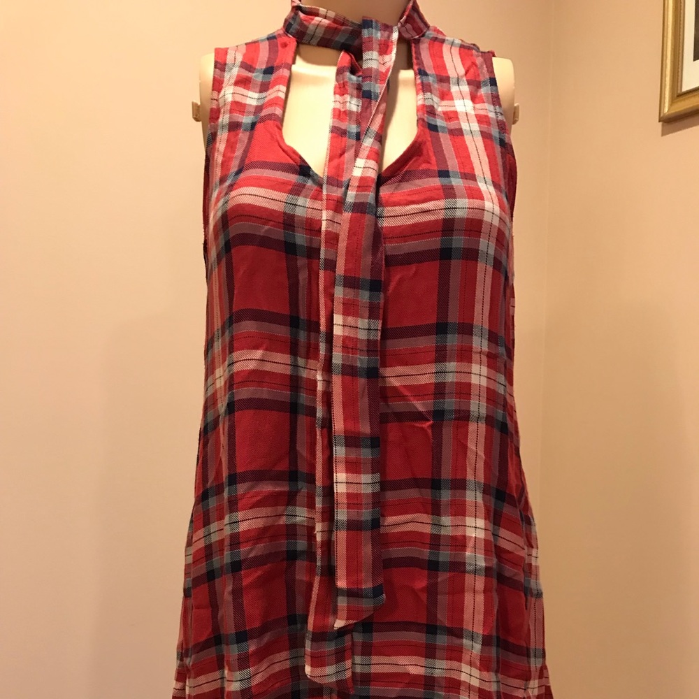 plaid casual dress